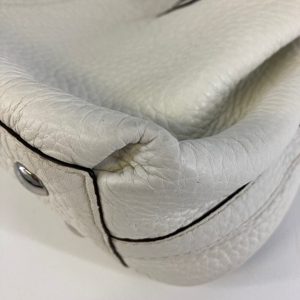 COACH F14686 WHITE AND YELLOW PEBBLEED LEATHER HANDBAG - Picture 11 of 16